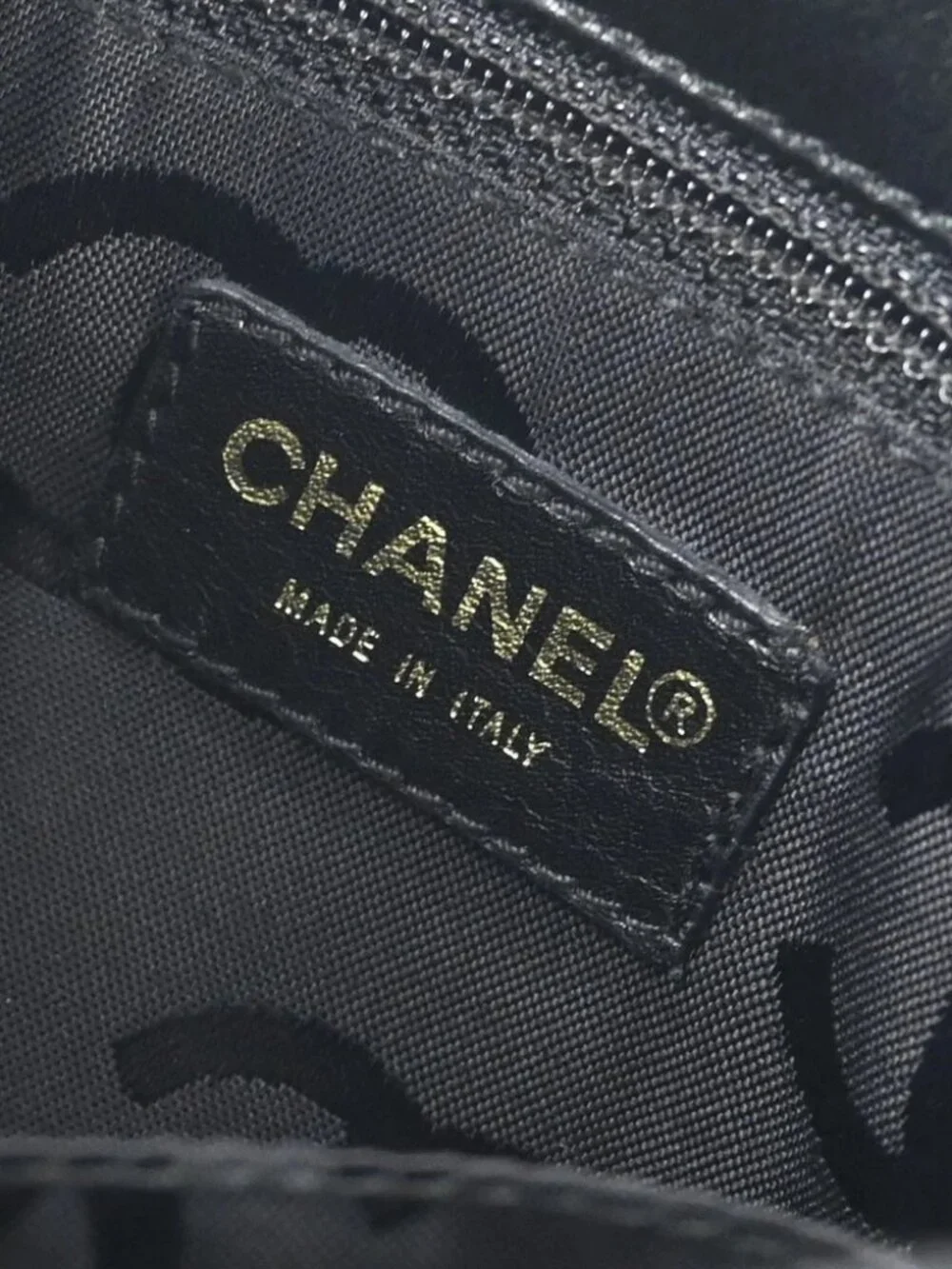 Chanel Black Calfskin Wild Stitch Tote Handbag